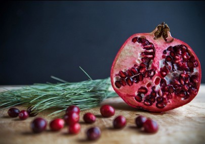 cranberry and pomegranate