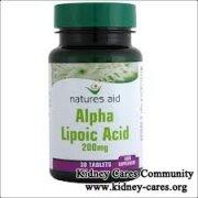 High Creatinine 9.8, Alpha Lipoic Acid