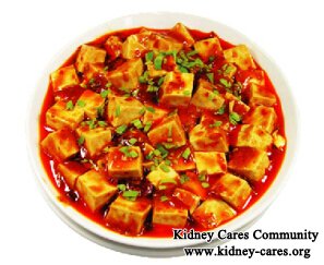 Are Tofu Bad for Person with Low GFR and Elevated BUN
