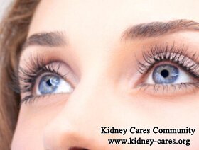 Can kidney disease impair vision?