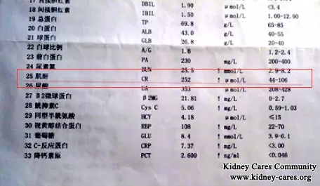 A Patient’s Creatinine Level Is Reduced To 252umol/L From 1420umol/L