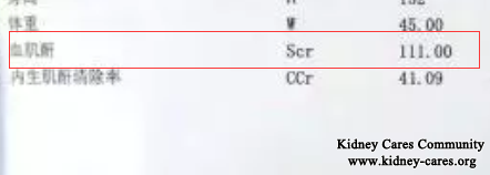 Creatinine Level 230 umol/L Decreases To 111umol/L In Lupus Nephritis