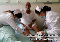 Treatment for high creatinine and low GFR in kidney failure 