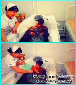 full bath therapy to lower high creatinine 