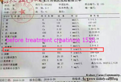 Serum Creatinine Reduced Greatly With Chinese Treatment for Renal Failure