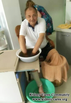 Foot Bath Therapy Lowers High Creatinine Level 1013umol/L to 701umol/L