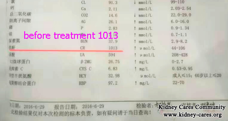 Foot Bath Therapy Lowers High Creatinine Level 1013umol/L to 701umol/L