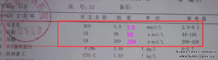 High Creatinine Level Becomes Normal and Spend A Happy New Year