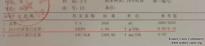 Treat Proteinuria, High Urea and Creatinine Level In This Way