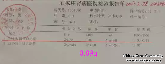 Can Proteinuria 13.87g Be Reduced In Kidney Patient