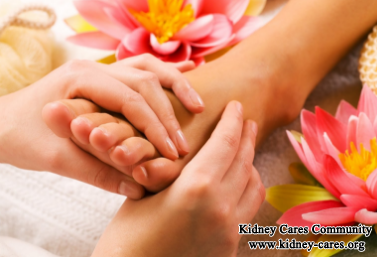  foot massage for prevention of kidney failure.